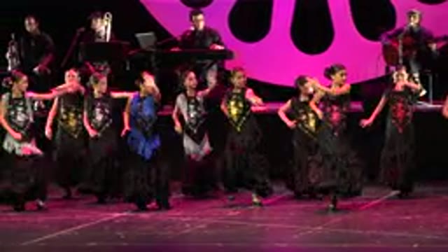 CABO SAN LUCAS MEXICO-2019: Children Dancing Flamenco