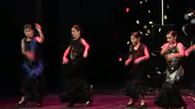 CABO SAN LUCAS MEXICO-2019: Dancing Children Doing A Choreographed Routine On Stage