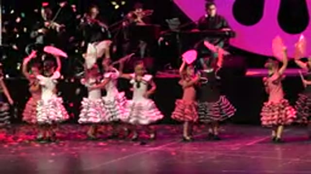 CABO SAN LUCAS MEXICO-2019: Girls in White and Red Dresses Performing on Stage