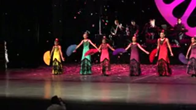 CABO SAN LUCAS MEXICO-2019: Colorful Dance Performance By The Little Girls