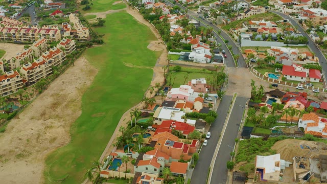 SAN JOSE DEL CABO BCS MEXICO-2021: Residential Area and Golf Course From Above
