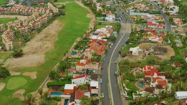 SAN JOSE DEL CABO BCS MEXICO-2021: Residential Neighborhood and Golf Course Aerial