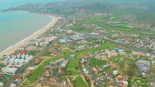 SAN JOSE DEL CABO BCS MEXICO-2021: Coastal Resort with Golf Course and Ocean Waves