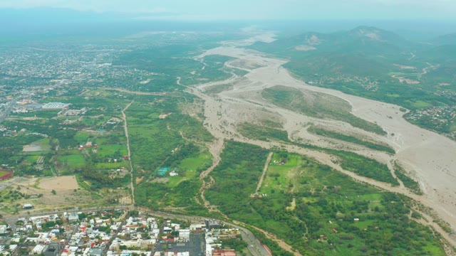 SAN JOSE DEL CABO BCS MEXICO-2021: River and Green Fields Under Changing Sky
