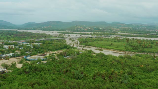 SAN JOSE DEL CABO BCS MEXICO-2021: Winding River Amidst Dense Green Vegetation