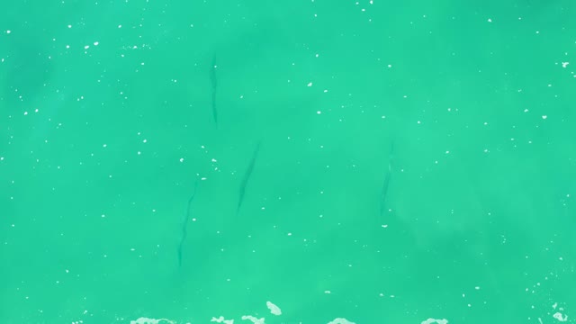 LAGUNA BEACH LOS CABOS BCS MEXICO-2021: Turquoise Water Surface with Shifting White Foam