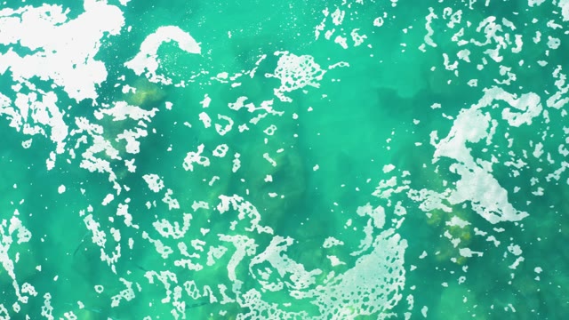 LAGUNA BEACH LOS CABOS BCS MEXICO-2021: Turquoise Water with Shifting White Foam Patches
