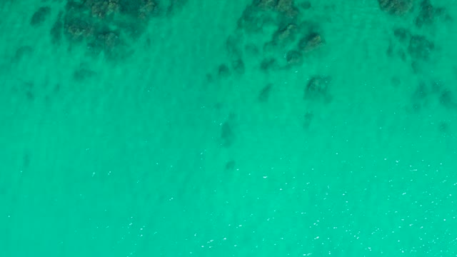 LAGUNA BEACH LOS CABOS BCS MEXICO-2021: Clear Turquoise Water Over Submerged Rocky Seabed