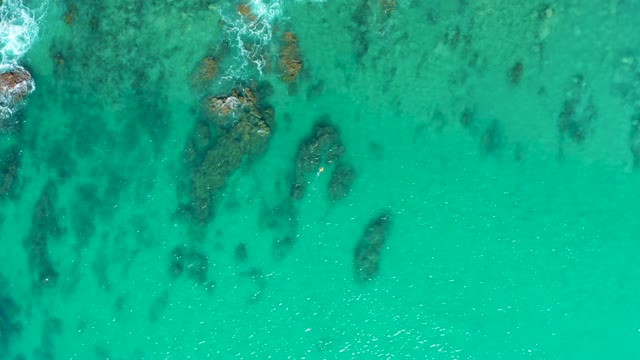 LAGUNA BEACH LOS CABOS BCS MEXICO-2021: Shallow Turquoise Sea with Submerged Rocks