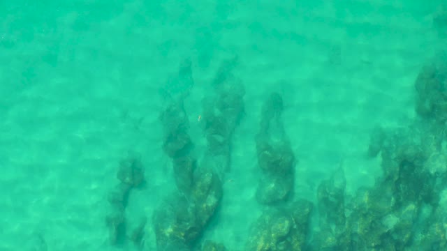 LAGUNA BEACH LOS CABOS BCS MEXICO-2021: Clear Turquoise Water Over Rocky Seabed Formations