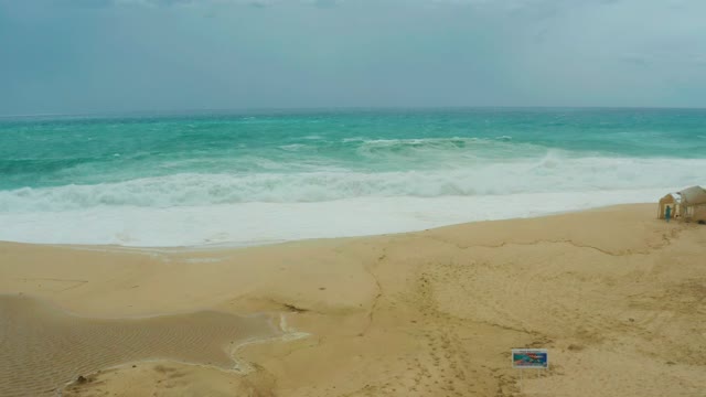 DREAMS RESORT LOS CABOS BCS MEXICO-2021: Beach with Gradually Clouding Sky and Ocean Waves