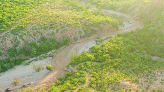 CABO PULMO BCS MEXICO-2021: Winding River Through Lush Hillside