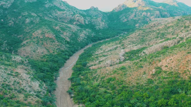 CABO PULMO BCS MEXICO-2021: Winding River Through Mountain Valley