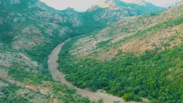 CABO PULMO BCS MEXICO-2021: Winding River Through Mountain Valley