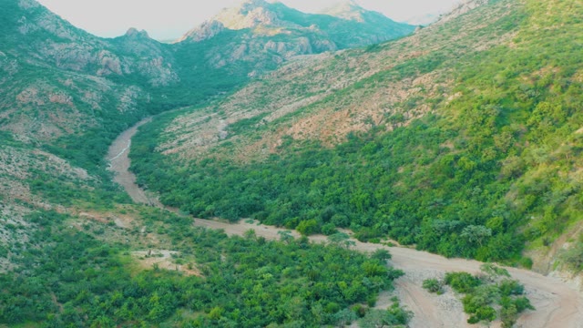 CABO PULMO BCS MEXICO-2021: Winding River Through Mountain Valley