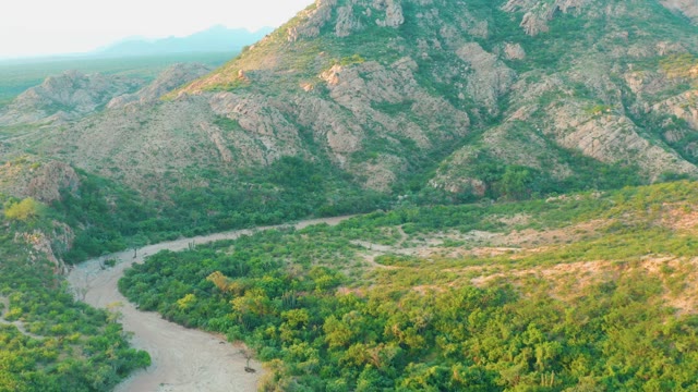 CABO PULMO BCS MEXICO-2021: Winding River in Mountainous Valley