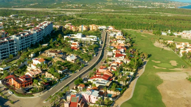 SAN JOSE DEL CABO BCS MEXICO-2021: Residential Neighborhood and Golf Course From Above