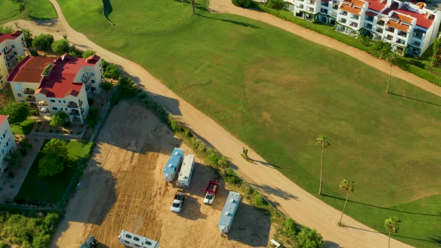 SAN JOSE DEL CABO BCS MEXICO-2021: Aerial of Residential Construction and Golf Course