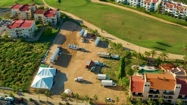 SAN JOSE DEL CABO BCS MEXICO-2021: Construction Site and Residential Buildings From Above