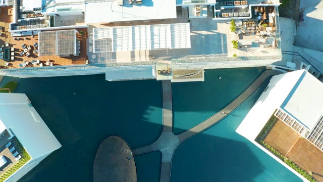 SAN JOSE DEL CABO BCS MEXICO-2021: Rooftop Pool and Building with Street View