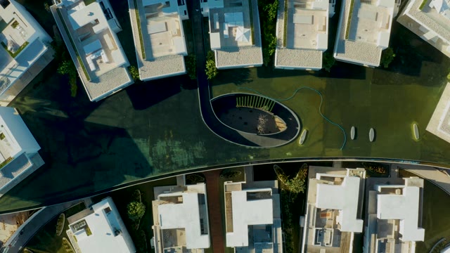 SAN JOSE DEL CABO BCS MEXICO-2021: Aerial Pan of Modern Residential Complex