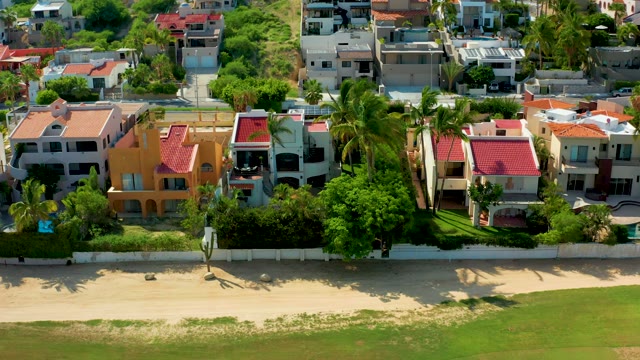 SAN JOSE DEL CABO BCS MEXICO-2021: Coastal Residential Neighborhood with Sandy Beach and Shallow Water
