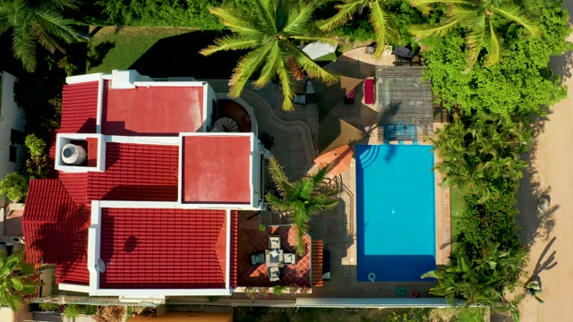 SAN JOSE DEL CABO BCS MEXICO-2021: Residential Property with Solar Panel Installation From Above