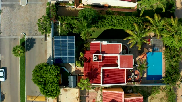 SAN JOSE DEL CABO BCS MEXICO-2021: Residential Neighborhood with Car Passing By