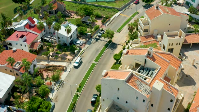 SAN JOSE DEL CABO BCS MEXICO-2021: Residential Street with Tennis Court and Houses