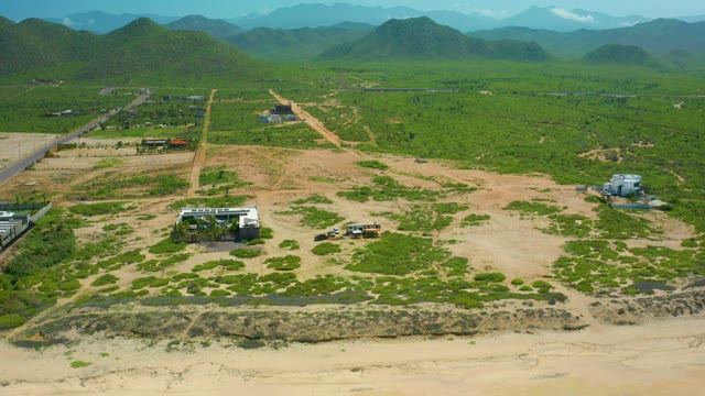 CERRITOS BEACH BCS MEXICO-2021: Vehicle Moving Along Dirt Road in Open Terrain