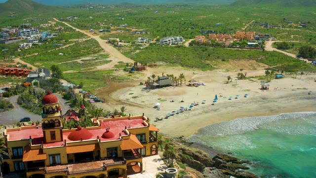 CERRITOS BEACH BCS MEXICO-2021: Beach and Coastal Building Moving Out of Frame