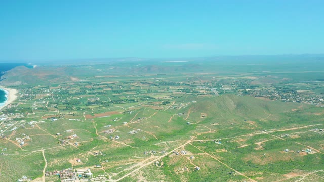 CERRITOS BEACH BCS MEXICO-2021: Coastal Fields and Beach From Above