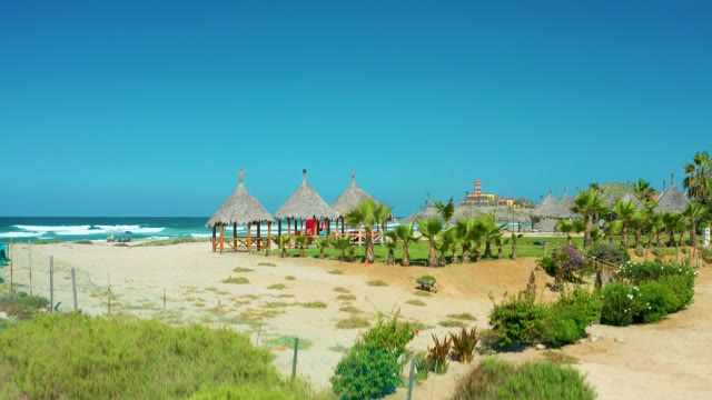 CERRITOS BEACH BCS MEXICO-2021: Beach View Revealing From Behind a Fence