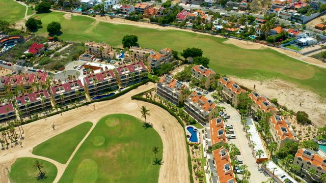 SAN JOSE DEL CABO BCS MEXICO-2021: Golf Course and Residential Buildings From Above