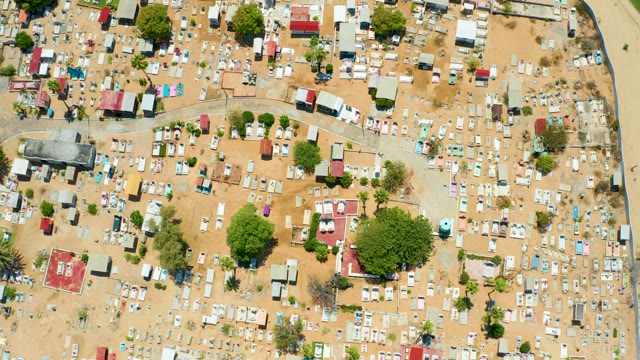 SAN JOSE DEL CABO BCS MEXICO-2021: Dense Shanty Town From Above