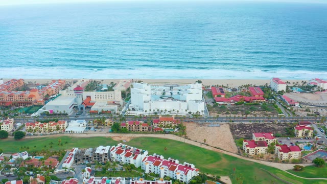 SAN JOSE DEL CABO BCS MEXICO-2021: Shifting Clouds Over Coastal Resort and Ocean