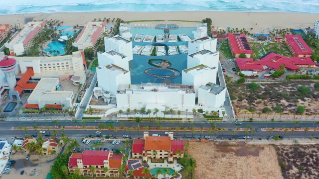 SAN JOSE DEL CABO BCS MEXICO-2021: Coastal Development and Road by the Ocean