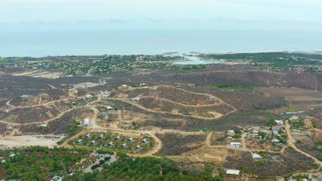 LA PLAYITA LOS CABOS MEXICO-2021: Hilly Residential Area with Vehicle Movement