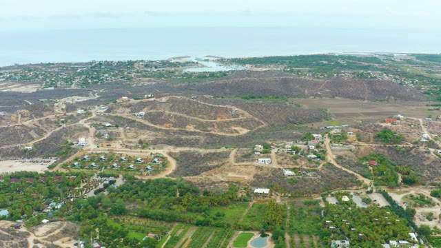 LA PLAYITA LOS CABOS MEXICO-2021: Hilly Area with Residential Development and Green Fields