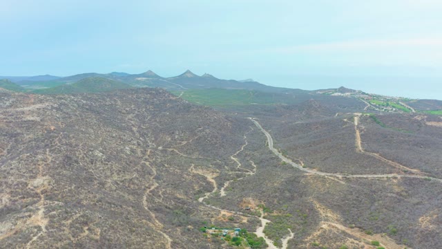 LA PLAYITA LOS CABOS MEXICO-2021: Vehicle Moving on Winding Mountain Road