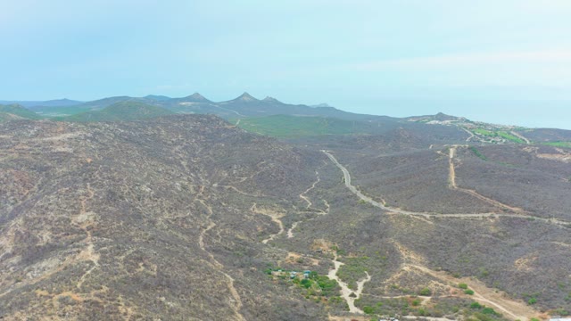 LA PLAYITA LOS CABOS MEXICO-2021: Vehicle Moving on Mountain Dirt Roads