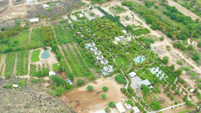 LA PLAYITA LOS CABOS MEXICO-2021: Rural Farmland with Fields and Scattered Buildings