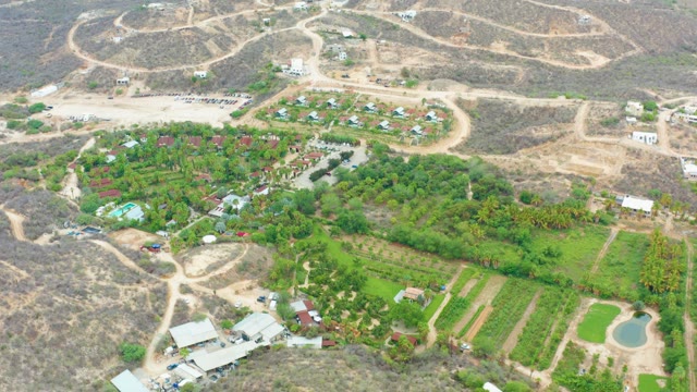 LA PLAYITA LOS CABOS MEXICO-2021: Rural Farm and Arid Hills Aerial
