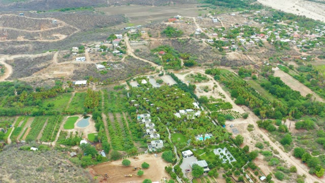 LA PLAYITA LOS CABOS MEXICO-2021: Rural Community with Cultivated Fields and Small Structures