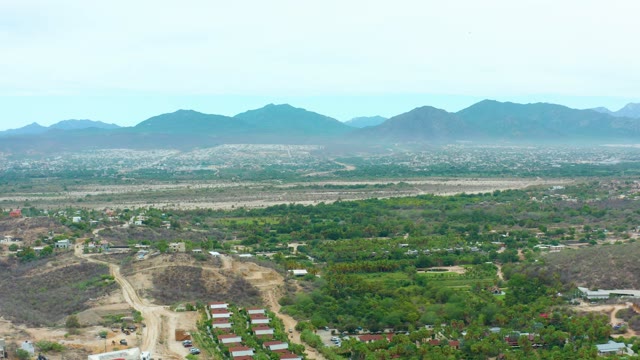LA PLAYITA LOS CABOS MEXICO-2021: Rural Valley Development with Mountain Backdrop