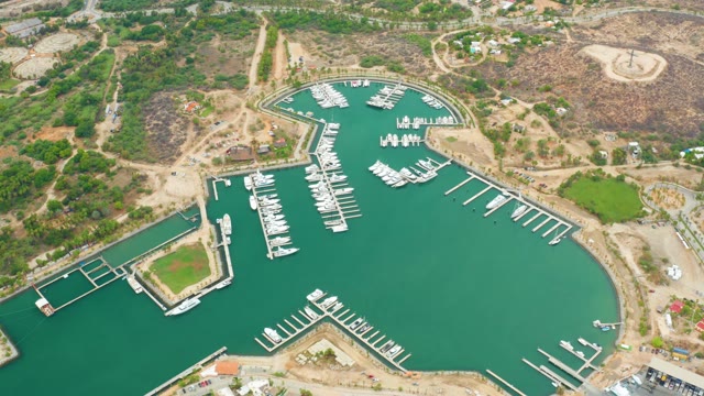 LA PLAYITA LOS CABOS MEXICO-2021: Marina Water Tones Shifting From Above