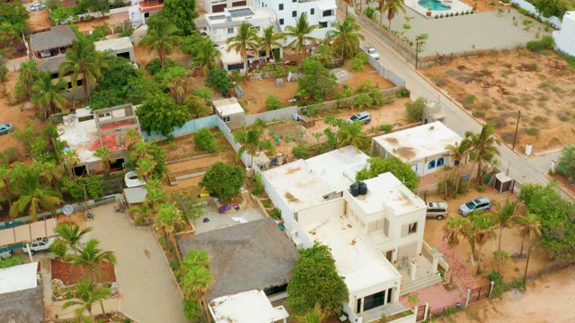 LA PLAYITA LOS CABOS MEXICO-2021: Residential Area with Palm Trees and Swimming Pools