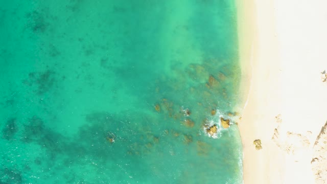 EL TULE BEACH LOS CABOS BCS MEXICO-2021: Gentle Ocean Waves on Sandy Shore