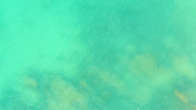 EL TULE BEACH LOS CABOS BCS MEXICO-2021: Shallow Ocean Water with Visible Rocks and Bubbles
