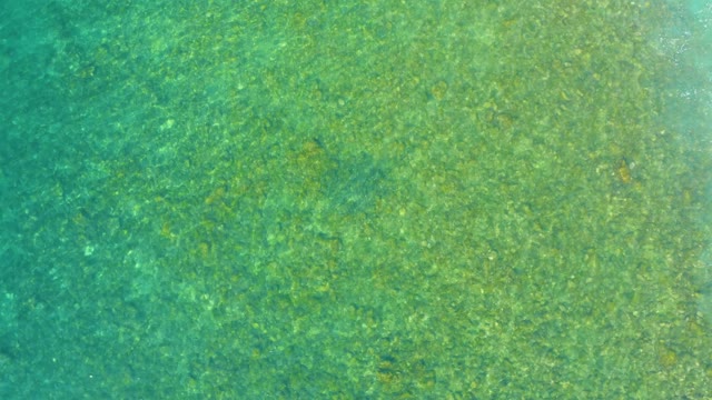 EL TULE BEACH LOS CABOS BCS MEXICO-2021: Rippling Ocean Surface Over Shallow Sea Floor